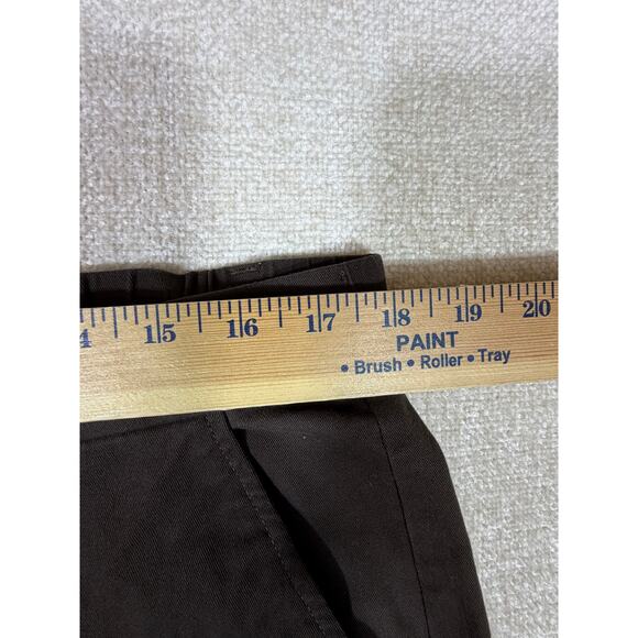 JMIERR Men 36 Brown Flat Front Straight Leg Pant Casual Work Travel Wear Comfort - Picture 5 of 7